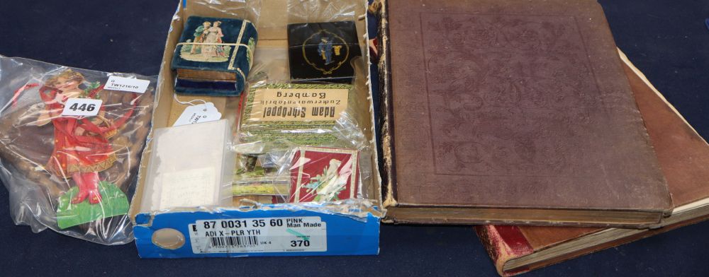 A collection of ephemera, including a complete set of German Fairy Tale miniature illustrated booklets, Nos 1-36, 1905